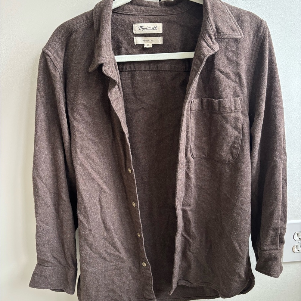 Madewell Brown Casual Button Down Shirt
